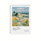 Christian encouragement card with soft landscape artwork and the phrase “Chosen and Dearly Loved” inspired by Song of Solomon 3:4.