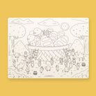 Five Loaves and Two Fishes silicone colouring mat shown as a creative Bible-story activity.