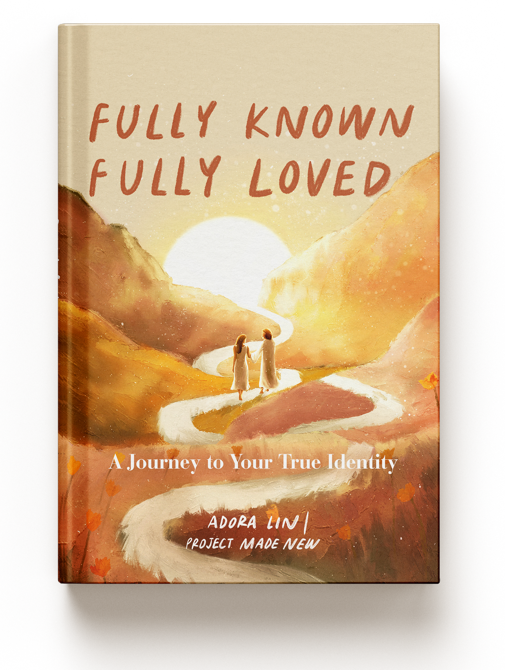 Christian book “Fully Known, Fully Loved” hardcover with faith-inspired artwork, perfect for discovering your identity in Christ