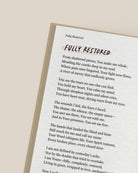 Fully Restored devotional page by Project Made New featuring a poem about being restored by God’s healing love
