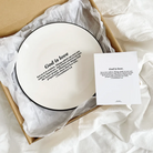 God Is Love ceramic plate with 1 Corinthians 2:9 scripture 