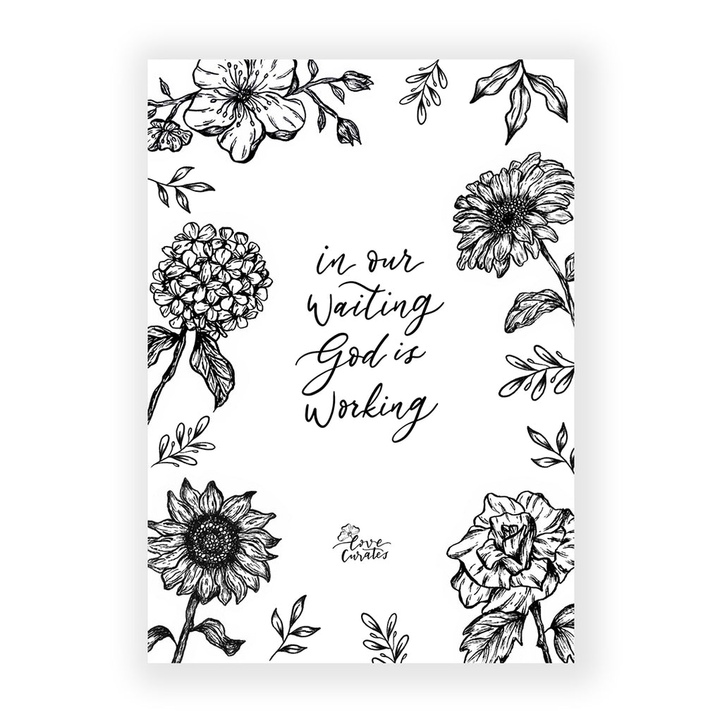 In Our Waiting, God Is Working {Card}