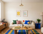 Goodness Is Coming poster displayed beside Good Things Grow Slowly in a bright living room