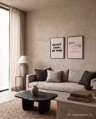 Heaven Sent Goodness poster displayed with Heaven Knows My Name wall art