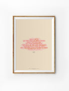 Minimal Christian wall art featuring Hosea 14:9 Bible verse in handwritten typography on a soft beige background, illustrated by Moojigae Drawing in collaboration with The Commandment Co.