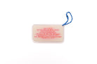 Rectangular acrylic keychain with handwritten Bible verse from Hosea 14:9, minimalist Christian keychain designed in collaboration with moojigae_drawing.