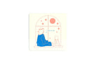 I Care For You Christian wooden coaster showing Jesus sitting beside a child by a window