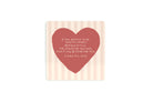 If You Remain in Me Christian wooden coaster with heart-shaped floral design by Moojigae Drawing.