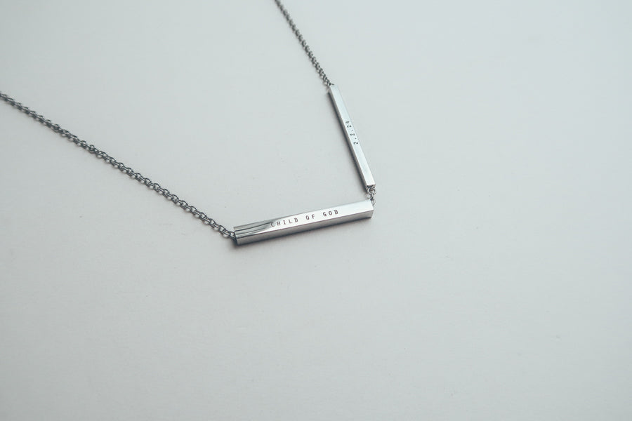 Hidden Message Bar Pendant | Necklace | Personalise