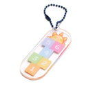 A playful Jesus children's day acrylic keychain featuring a pastel hopscotch design with the uplifting message "Hop by Faith," perfect for inspiring simple happiness and faith in kids.