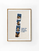 Jesus Is My Friend Christian poster by nartellac with a photostrip-style illustration of joyful moments with Jesus