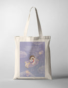 A whimsical illustration of Jesus sowing good seeds among fluffy sheep in a dreamy sky, accompanied by the Bible verse Matthew 13:37-38, which speaks of the Son of Man and the good seed representing the sons of the kingdom.