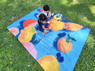 Let the Peace of Christ Rule picnic mat shown in an alternate view