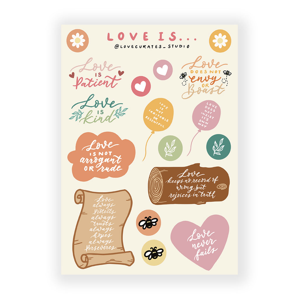 Love Is... | Journaling Sticker Sheet