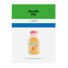 Fruit of the Spirit juice acrylic pin with bright illustration, Christian faith accessory by The Commandment Co.