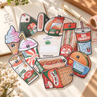 LOVE SUPERMARKET Collection VI Christian card set arranged in a bright journaling desk lifestyle scene.