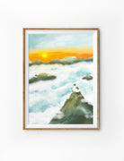  "Maker of Heaven and Earth" poster featuring a serene mountain landscape at sunrise