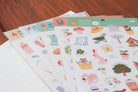 Manna A5 Christian sticker sheet, additional product view.