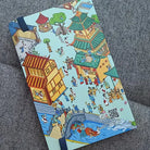 Miracles of Jesus journal back cover with colourful illustrated scenes and QR code