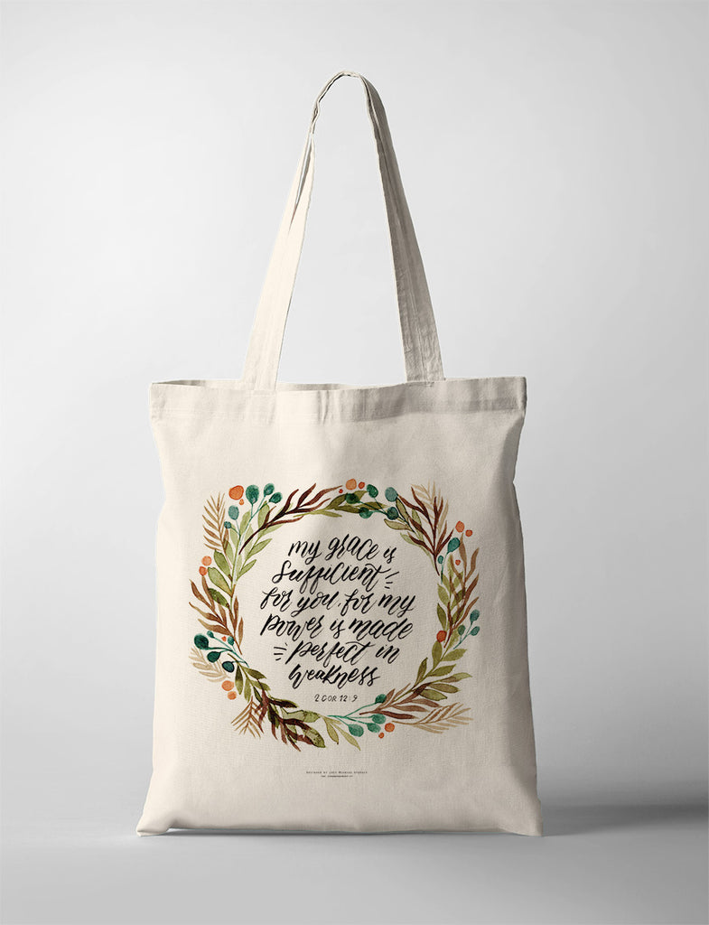 Grace is Sufficient {Tote Bag}