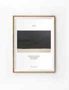 A strikingly framed artwork featuring a bold, dark landscape with a contrasting light horizon. At the top, the phrase "my rock." is prominently displayed, emphasizing strength and stability. Below, the heartfelt message reads, "You've never given up on me. You've never left me. You are my rock." This piece serves as a powerful reminder of God's unwavering support and faithfulness in our lives, encouraging us to lean on Him in every circumstance.