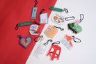 A variety of national day keychains that are christian themed by The Commandment Co.