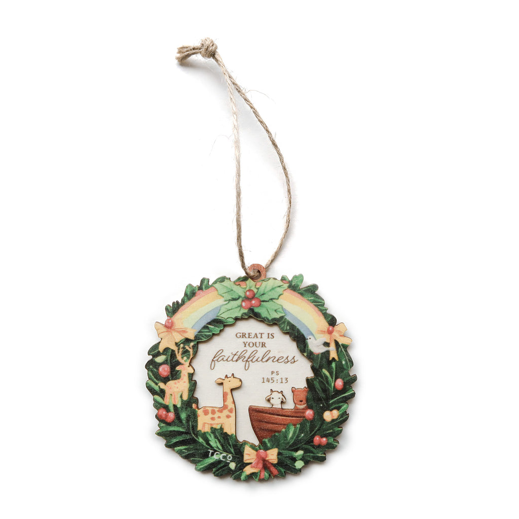 Great is your Faithfulness (Noah's Ark) {Christmas Tree Baubles}