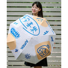 Peace and joy Christian umbrella with hand drawn illustrations, faith based gift in Singapore, aesthetic umbrella design with positive message