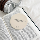 Psalm 94:19 coaster with included Chinese translation card, thoughtful bilingual Christian gift

