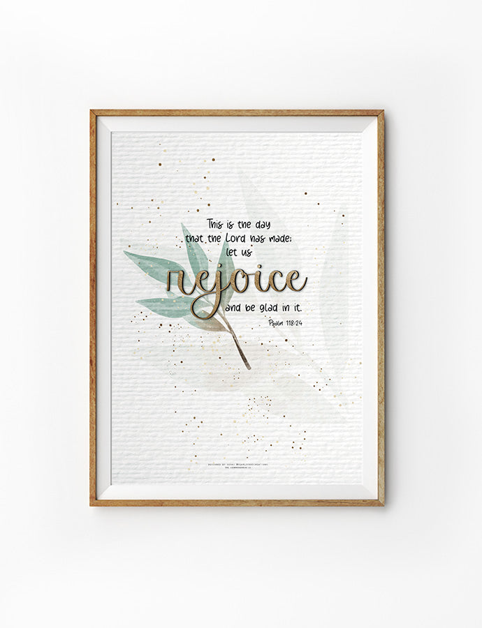 Rejoice and Be Glad {Poster}