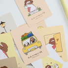  A cheerful collection of "Remember you are loved" mini cards featuring cute, uplifting illustrations of Jesus and sheep, perfect for sharing encouragement and simple happiness, inspired by Christian faith.
