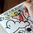 Christian bath book for kids with refillable water brush and faith-based illustrations