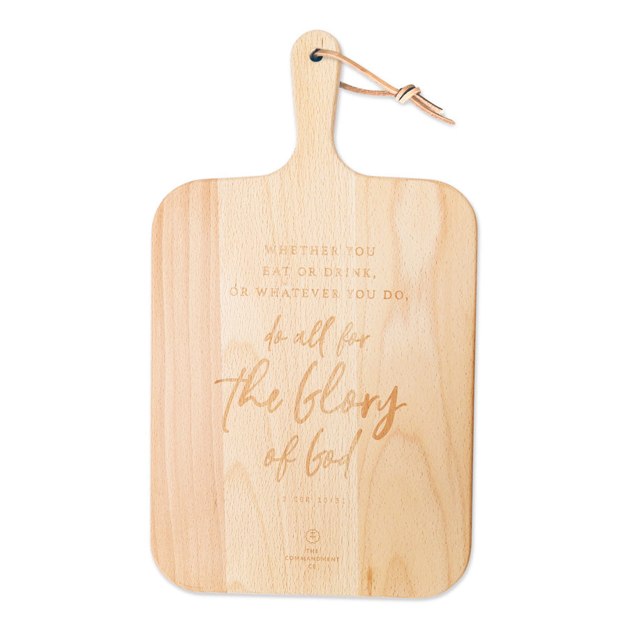 Do All For The Glory Of God {Wooden Cutting Board}