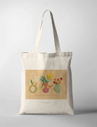 Stay Soft to the Potter’s Mouldings CollabPlus+ tote bag with colourful floral vases inspired by Isaiah 64:8, designed by @nartellac