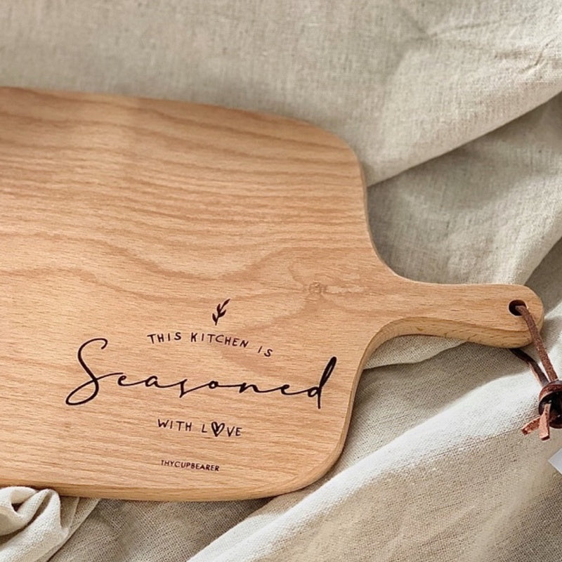 This Kitchen Is Seasoned With Love | Wooden Serving Board