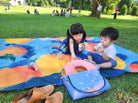 Psalm 121:8 faith-inspired picnic mat, alternate product view.