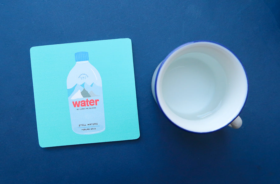 Love Supermarket Christian coaster collection with faith-inspired designs.
