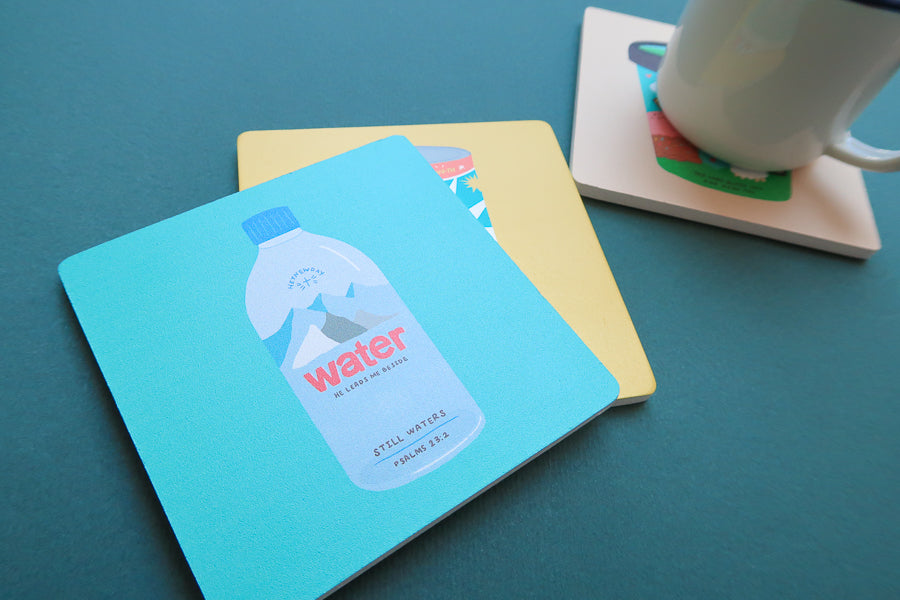 Love Supermarket Christian verse coaster collection.