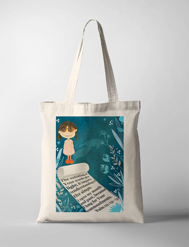 Unfolding of Your Words {Tote Bag}