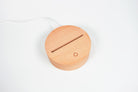 Wooden night light stand with touch button for With God design