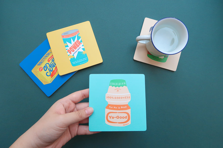Ya-Good Drink Love Supermarket Christian coaster