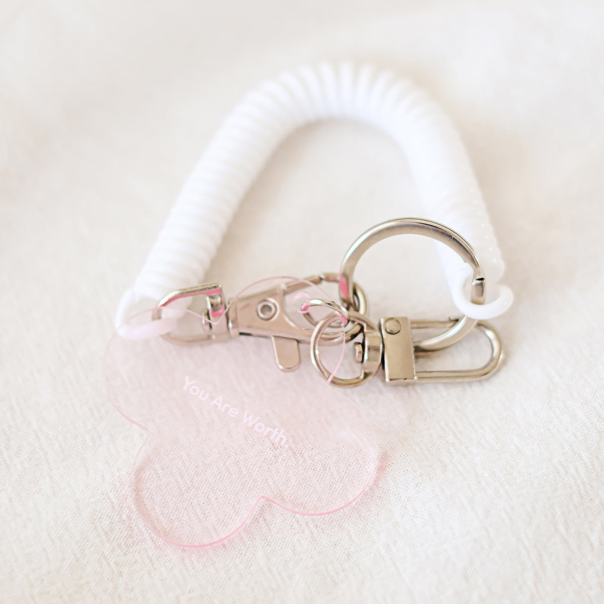 You Are Worth | Translucent Acrylic Keychain | The Commandment Co – The ...