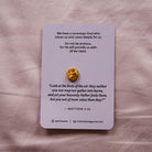 You Are Worthy Christian enamel pin by Dorky Doe, detail view.
