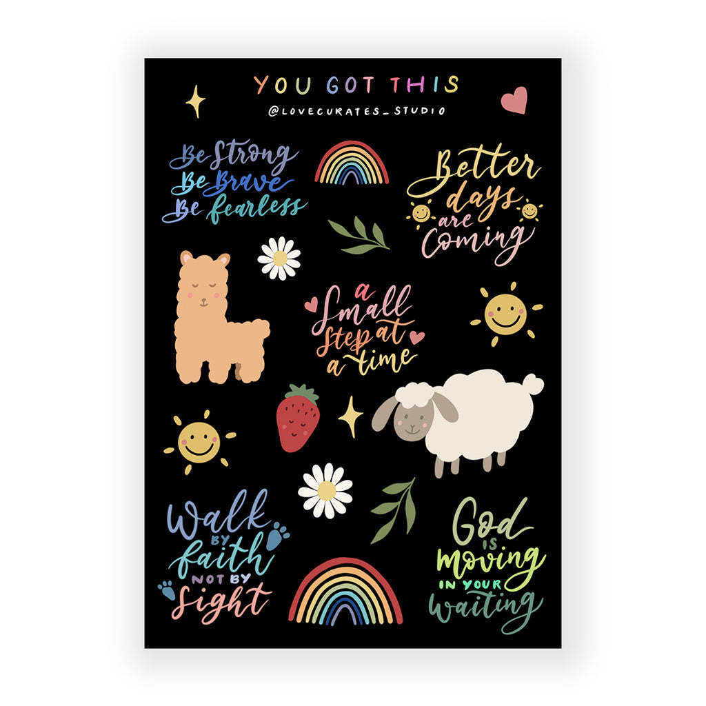You Got This | Journaling Sticker Sheet