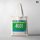 Run Well Campaign Marathon Bib Tote Bag {Free customisation} - tote bag by The Commandment, The Commandment Co , Singapore Christian gifts shop