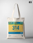 Run Well Campaign Marathon Bib Tote Bag {Free customisation} - tote bag by The Commandment, The Commandment Co , Singapore Christian gifts shop