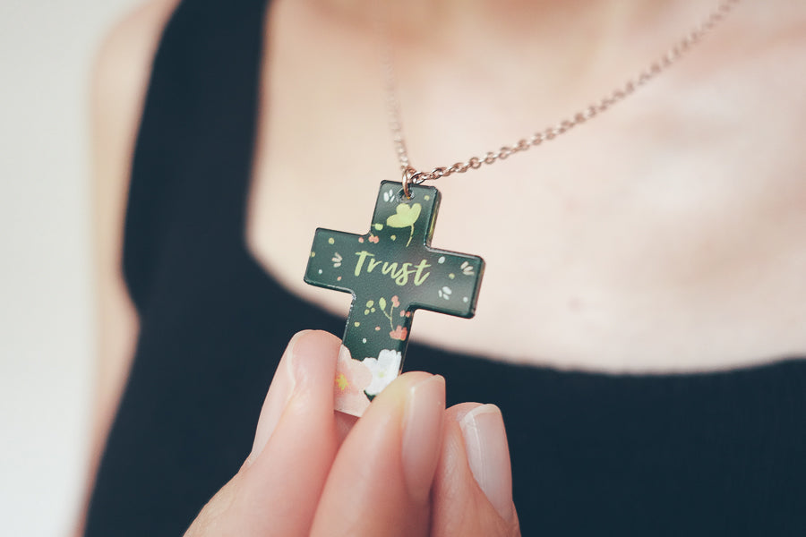 Trust {Cross Necklace} - Accessories by The Commandment Co, The Commandment Co , Singapore Christian gifts shop