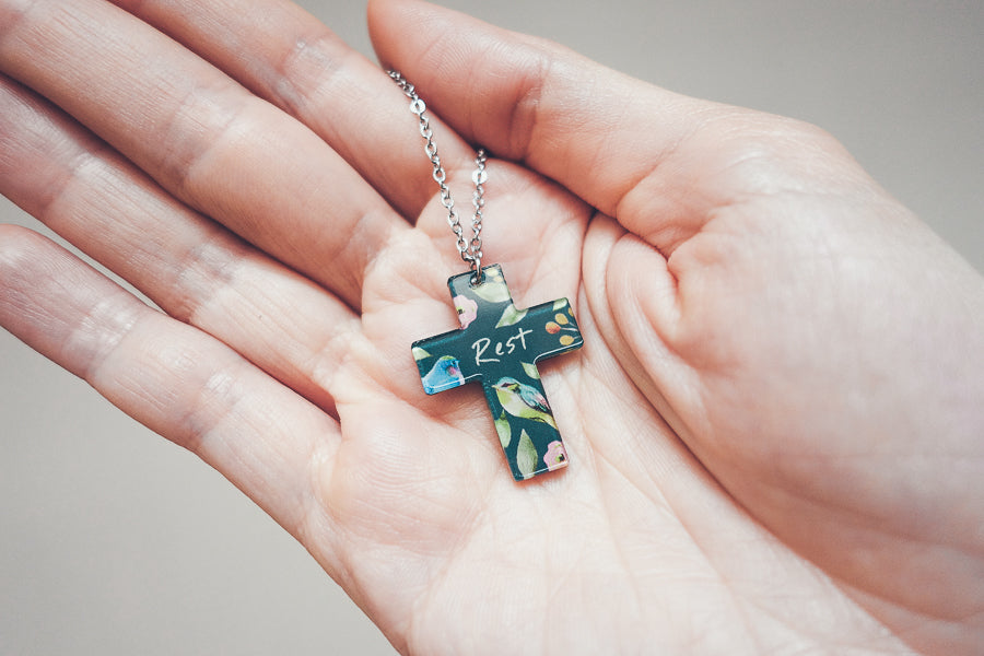 Rest {Cross Necklace} - Accessories by The Commandment Co, The Commandment Co , Singapore Christian gifts shop