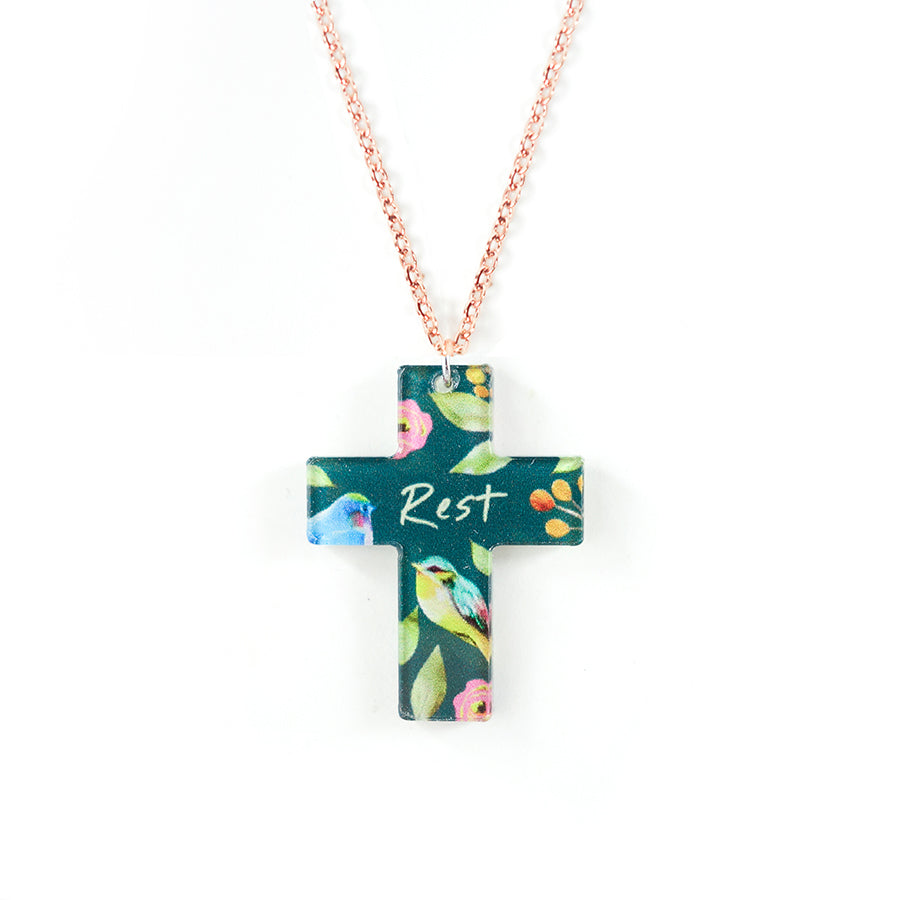 Rest {Cross Necklace} - Accessories by The Commandment Co, The Commandment Co , Singapore Christian gifts shop