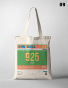Run Well Campaign Marathon Bib Tote Bag {Free customisation} - tote bag by The Commandment, The Commandment Co , Singapore Christian gifts shop